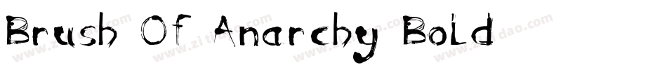 Brush Of Anarchy Bold字体转换